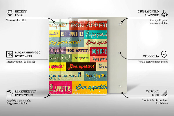 Tocător sticlă Subtitrări Bon appetit limbi