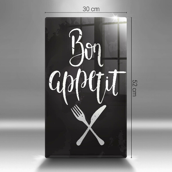 Tocător sticlă Inscripție Bon appetit