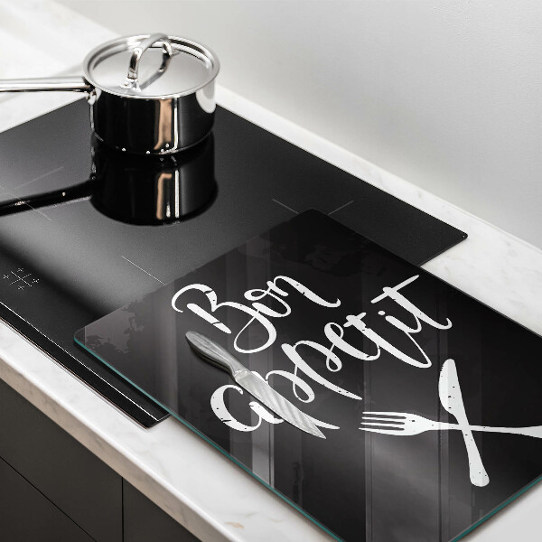 Tocător sticlă Inscripție Bon appetit