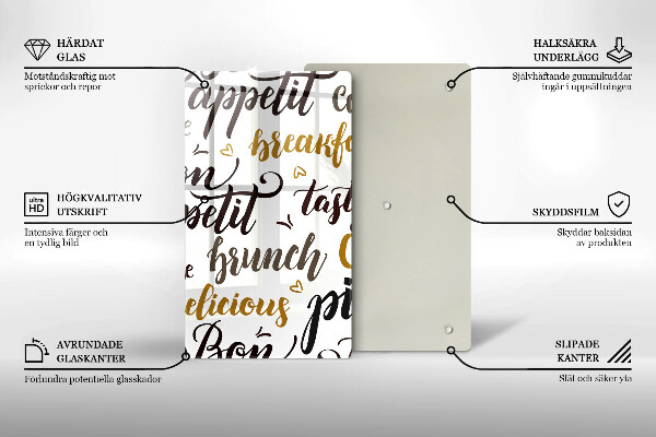 Tocător sticlă Bon appetit