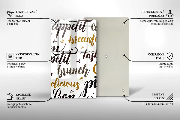 Tocător sticlă Bon appetit