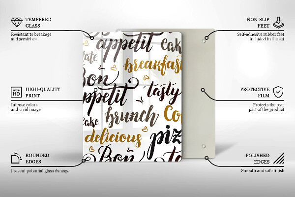 Tocător sticlă Bon appetit