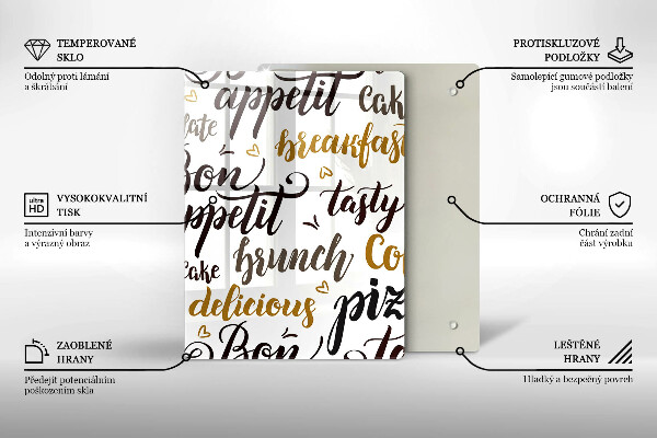 Tocător sticlă Bon appetit