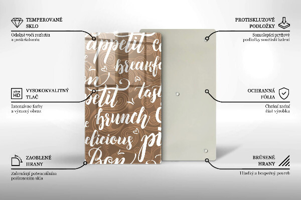 Tocător sticlă Bon appetit