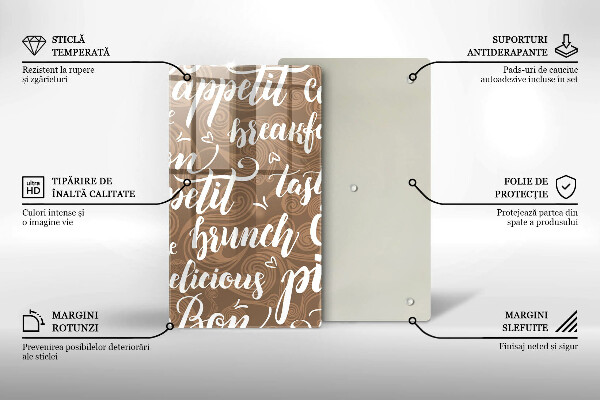 Tocător sticlă Bon appetit