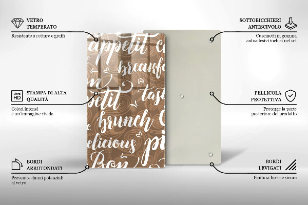 Tocător sticlă Bon appetit