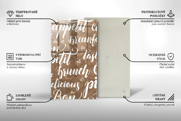 Tocător sticlă Bon appetit