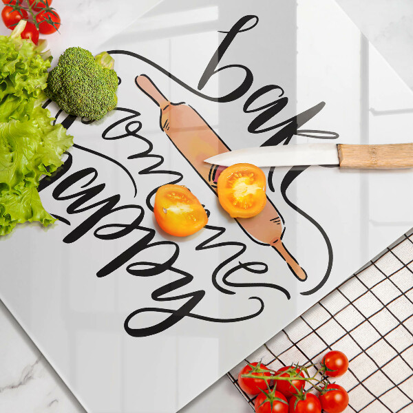 Tocător sticlă Bake someone happy