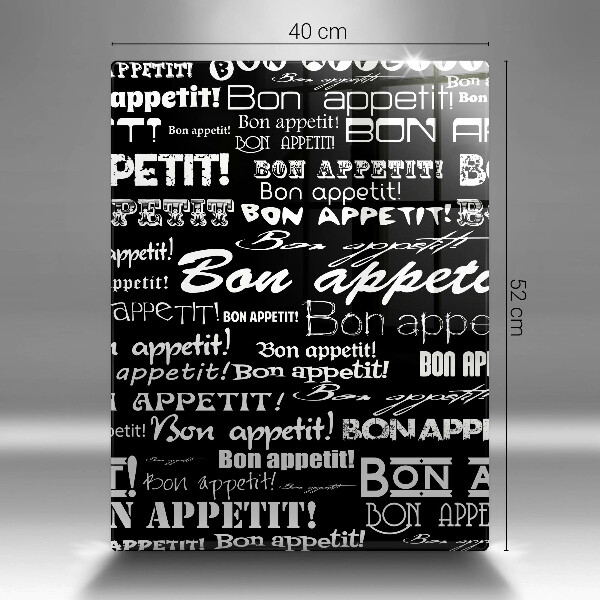 Tocător sticlă Bucătărie subtitrat Bon appetit