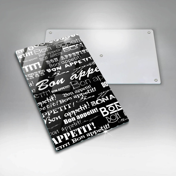 Tocător sticlă Bucătărie subtitrat Bon appetit
