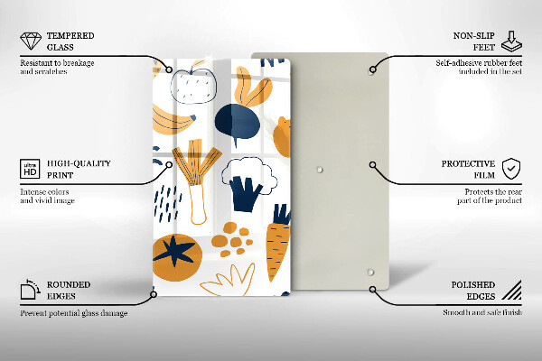 Tocător sticlă Ilustrație alimentară