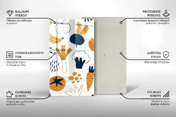 Tocător sticlă Ilustrație alimentară