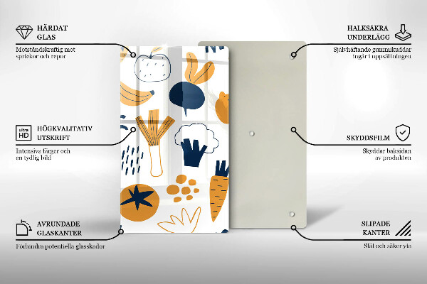 Tocător sticlă Ilustrație alimentară