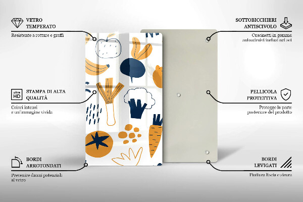 Tocător sticlă Ilustrație alimentară