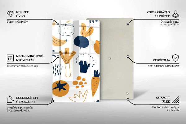 Tocător sticlă Ilustrație alimentară