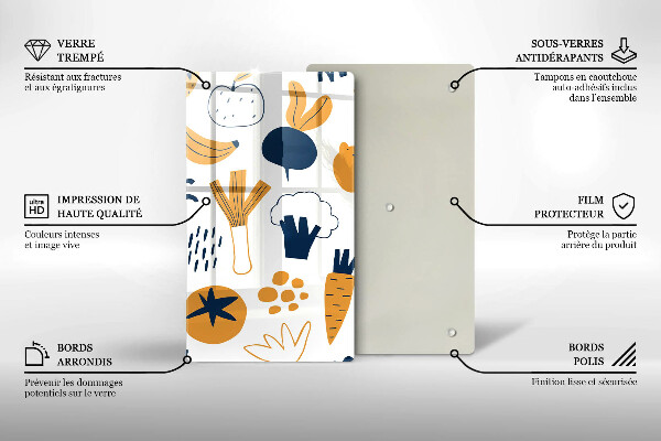 Tocător sticlă Ilustrație alimentară