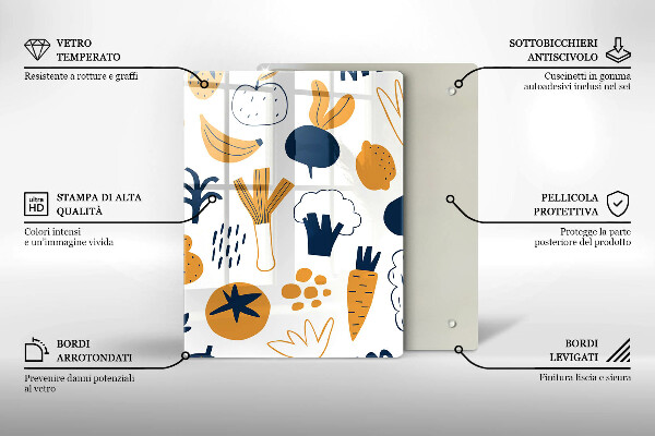 Tocător sticlă Ilustrație alimentară