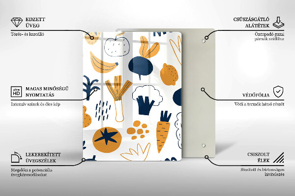 Tocător sticlă Ilustrație alimentară