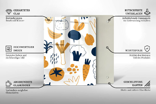 Tocător sticlă Ilustrație alimentară