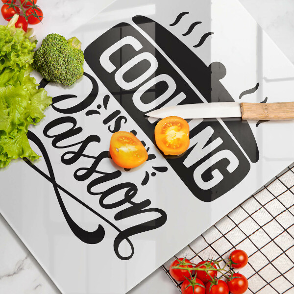 Tocător sticlă Cooking is my passion