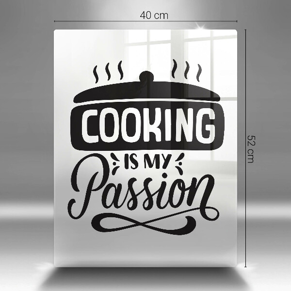 Tocător sticlă Cooking is my passion