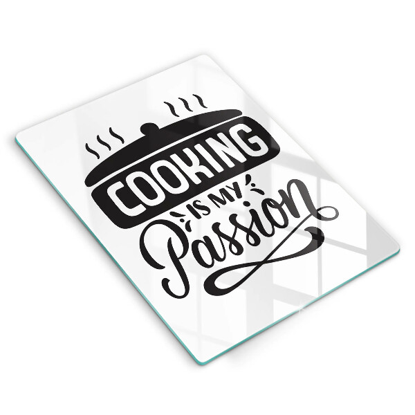 Tocător sticlă Cooking is my passion