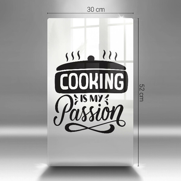 Tocător sticlă Cooking is my passion