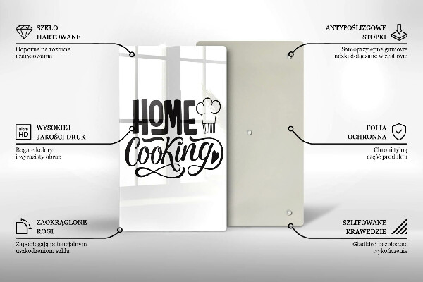 Tocător sticlă Home cooking