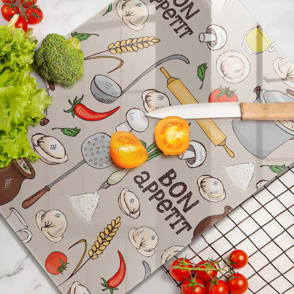 Tocător sticlă Ilustrație bucătărie