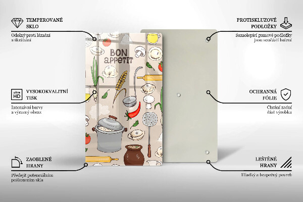 Tocător sticlă Ilustrație bucătărie
