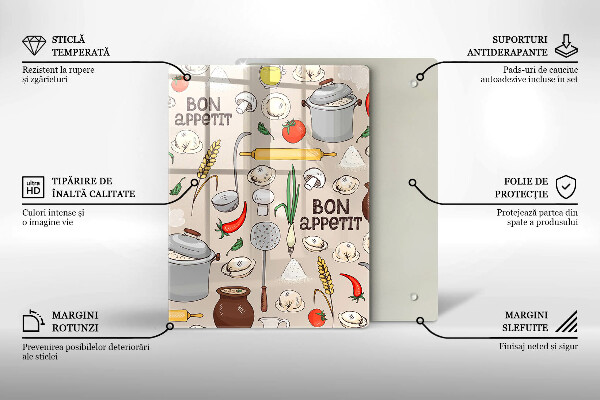 Tocător sticlă Ilustrație bucătărie