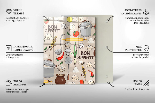 Tocător sticlă Ilustrație bucătărie