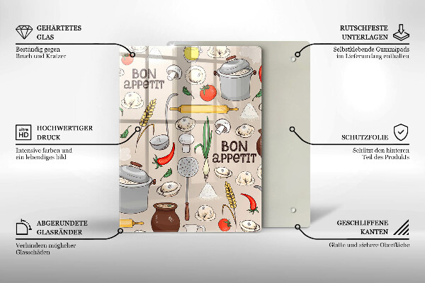 Tocător sticlă Ilustrație bucătărie