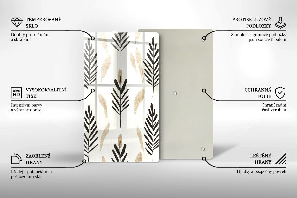 Tocător sticlă Plante Boho