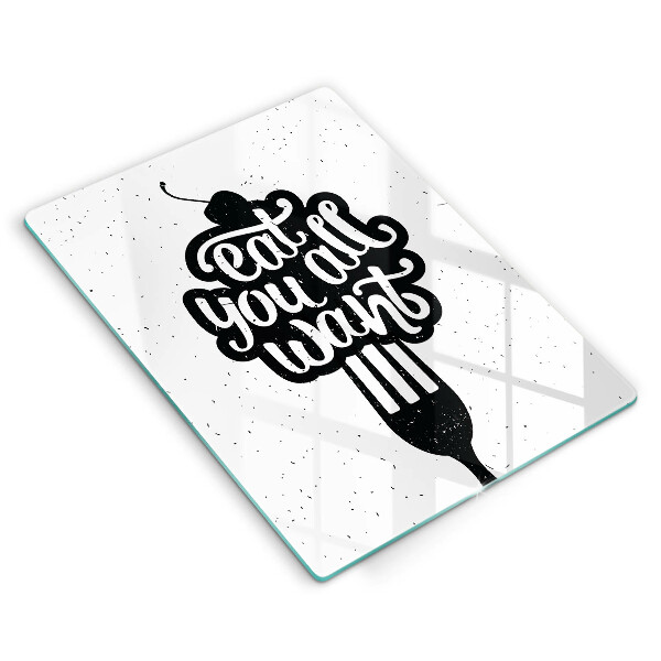 Tocător sticlă Eat all you want