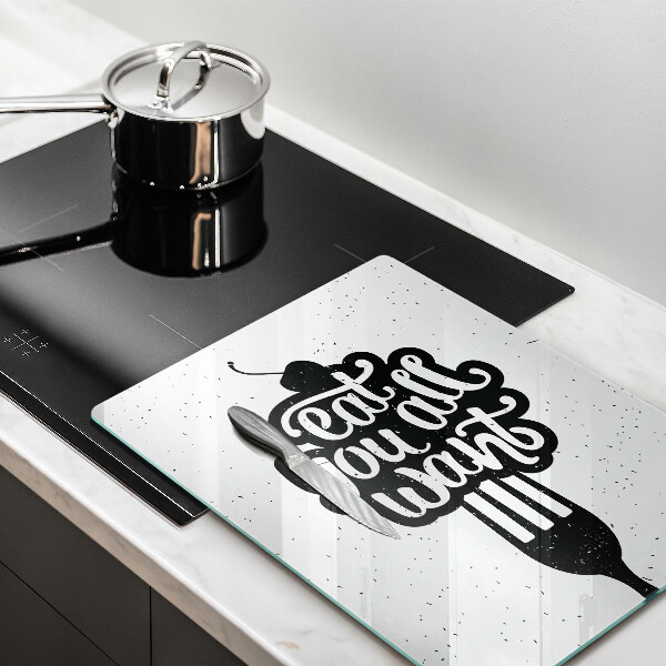 Tocător sticlă Eat all you want