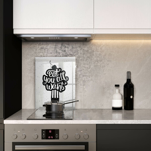 Tocător sticlă Eat all you want