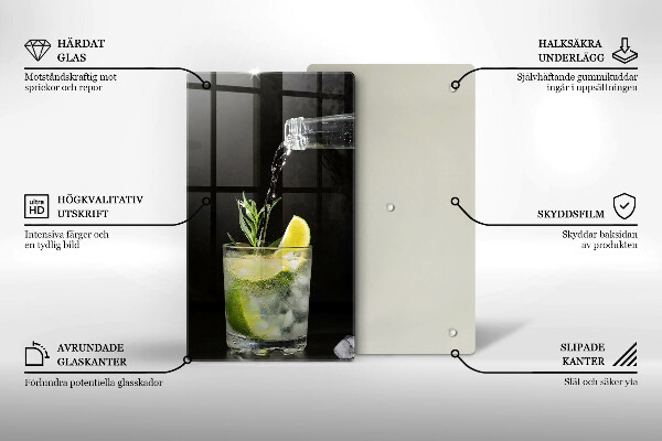 Tocător sticlă Un pahar de apă