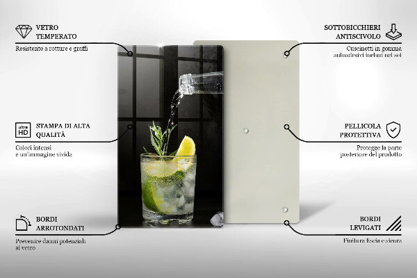 Tocător sticlă Un pahar de apă