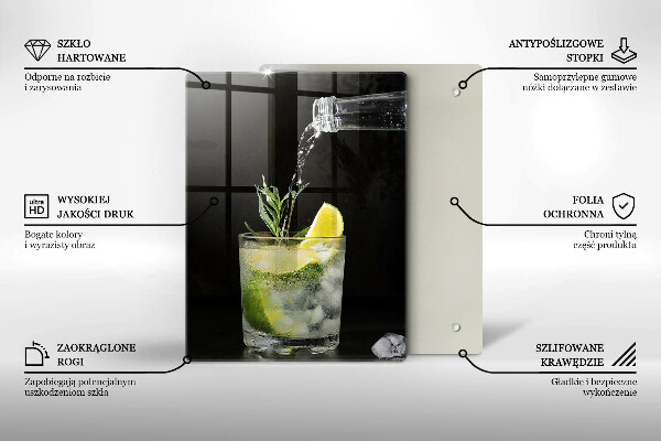 Tocător sticlă Un pahar de apă