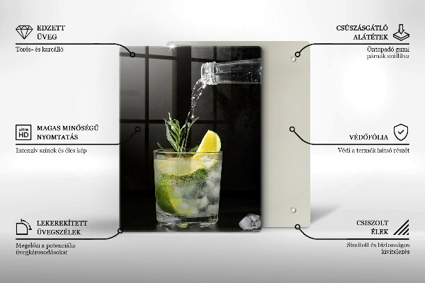 Tocător sticlă Un pahar de apă