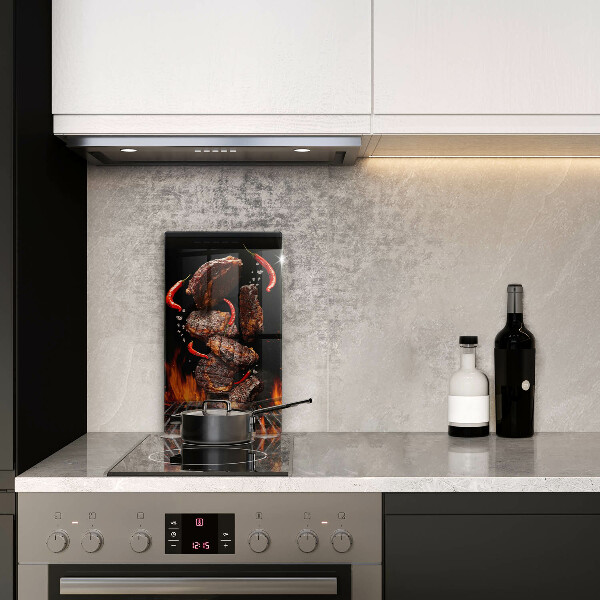 Tocător sticlă Carne la gratar