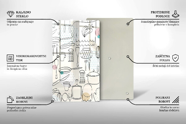 Tocător sticlă Accesorii pentru bucatarie