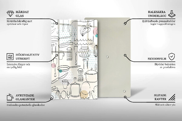Tocător sticlă Accesorii pentru bucatarie