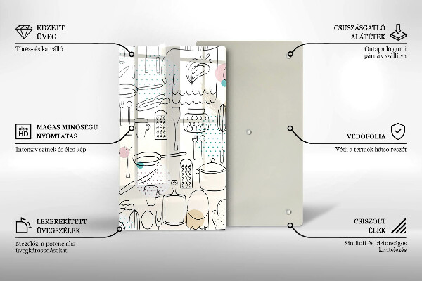 Tocător sticlă Accesorii pentru bucatarie