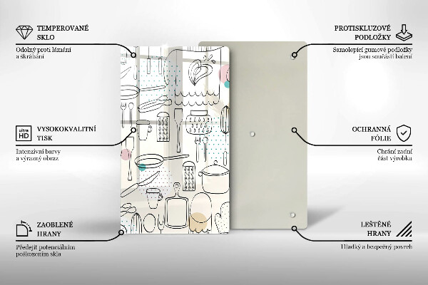 Tocător sticlă Accesorii pentru bucatarie
