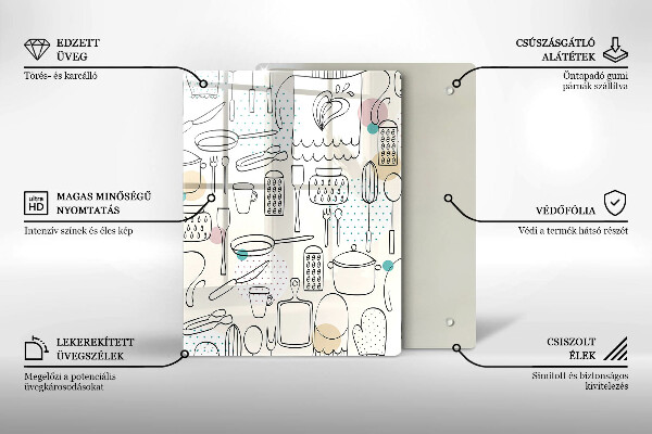 Tocător sticlă Accesorii pentru bucatarie