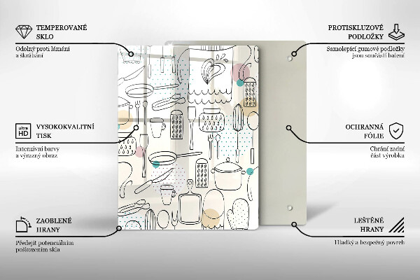 Tocător sticlă Accesorii pentru bucatarie