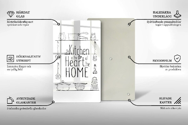 Tocător sticlă Inscripție propoziție