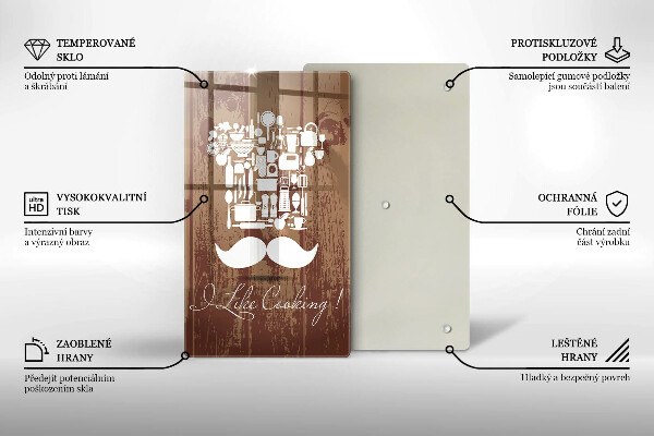 Tocător sticlă I like cooking